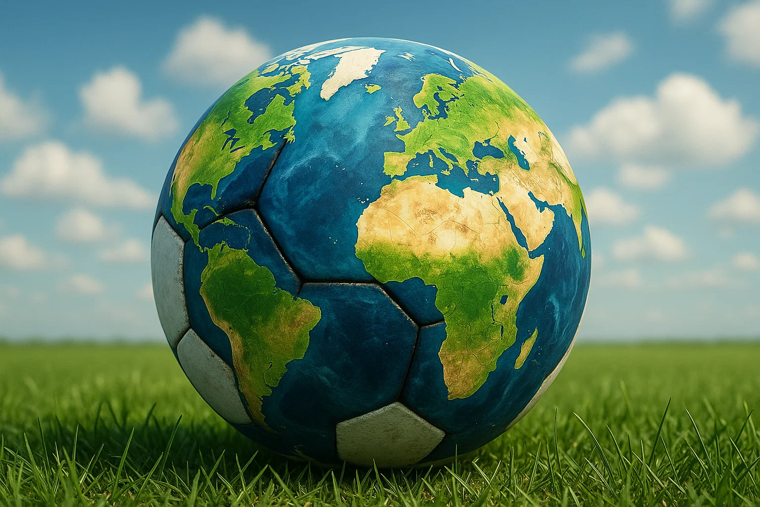 Alt text: Global football concept